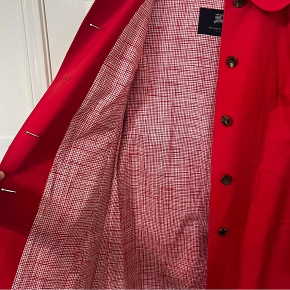 Authentic Burberry Red Jacket Coat Size 8 - Picture 4 of 8